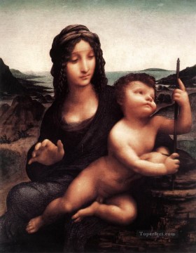 レオナルド・ダ・ヴィンチ Painting - マドンナと糸巻き師 1501 レオナルド・ダ・ヴィンチ